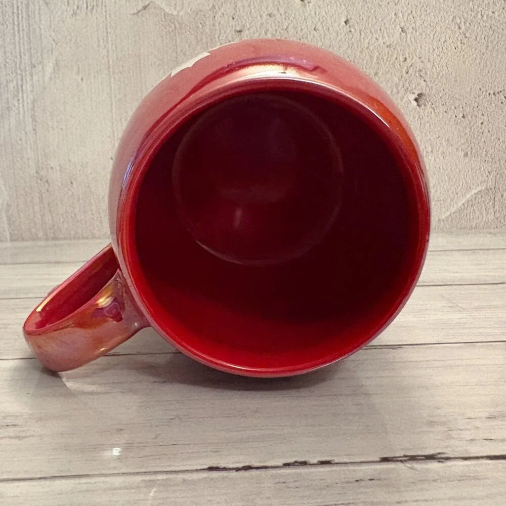 Tim Hortons Red Iridescent Mugs Maple Leaf  2020 x 2 Coffee Mugs (SKU: 190MI) - Picture 7 of 10